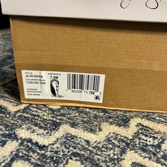 Brown Suede Fringe Cowboy Boots - Picture 3 of 6